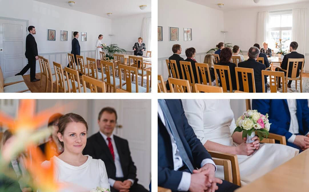 Professionelle Hochzeitsreportage von Jung und Wild design - Standesamtliche Fotos in Haar bei München